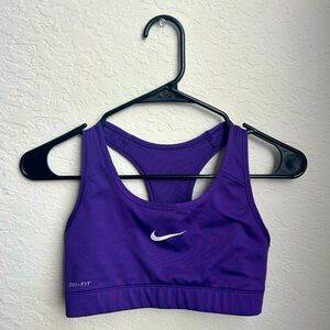 Purple Dri fit Nike sports bra
